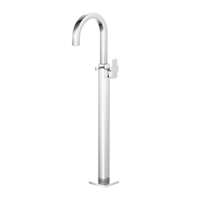 Picture of Exposed Parts of Floor Mounted Single Lever Bath Mixer - Chrome