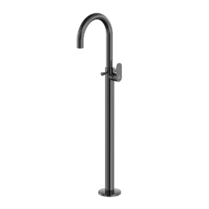 Picture of Exposed Parts of Floor Mounted Single Lever Bath Mixer - Black Chrome