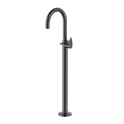 Picture of Exposed Parts of Floor Mounted Single Lever Bath Mixer - Black Chrome