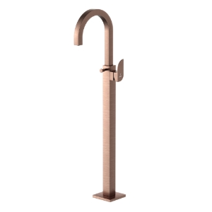 Picture of Exposed Parts of Floor Mounted Single Lever Bath Mixer - Antique Copper