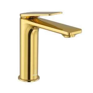 Picture of Single Lever Extended Basin Mixer - Gold Bright PVD
