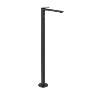 Picture of Floor Mounted Single Lever Basin Mixer - Lever: Black Chrome | Body: Black Matt