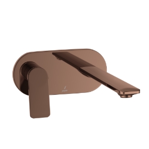 Picture of Exposed Part Kit of Left Hand Side Operated Single Lever Basin Mixer - Blush Gold Bright PVD