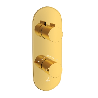 Picture of Aquamax Thermostatic Shower Mixer- Gold Bright PVD