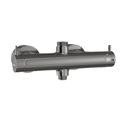 Picture of Multifunction Thermostatic Shower Mixer - Black  Chrome