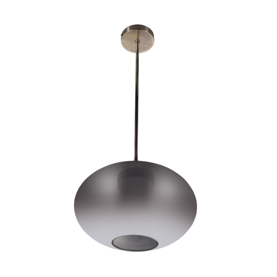 Picture of 1 Lt Smoky Glass Pendant