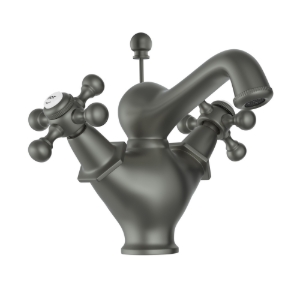 Picture of Central Hole Basin Mixer with popup waste - Graphite