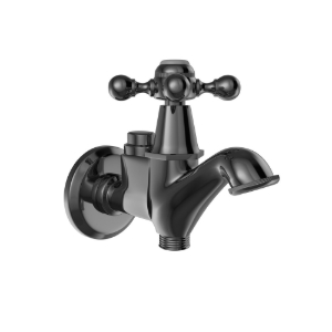 Picture of 2 Way Bib Cock - Black Chrome
