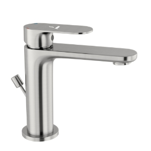 Picture of Single Lever Basin Mixer with Popup Waste -Stainless Steel