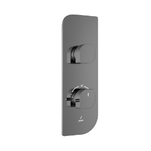 Picture of Aquamax Thermostatic Shower Mixer - Black Chrome