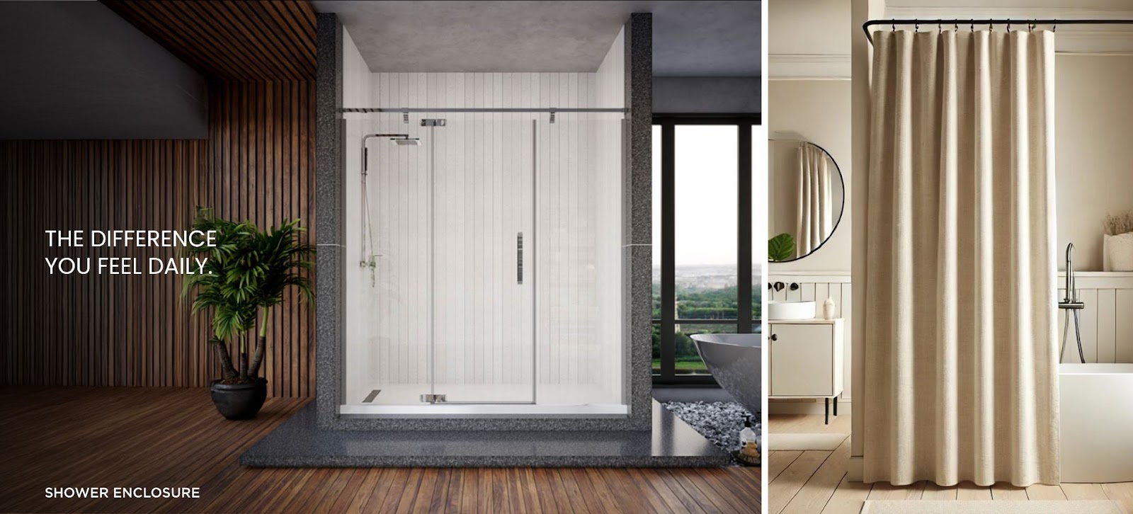 Shower Enclosure vs Shower Curtain: Which is Better  | Jaquar